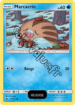 Carte Pokémon Marcacrin Reverse n°19 de la série Invasion Carmin