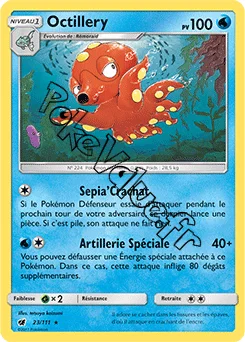 Carte Pokémon Octillery  n°23 de la série Invasion Carmin