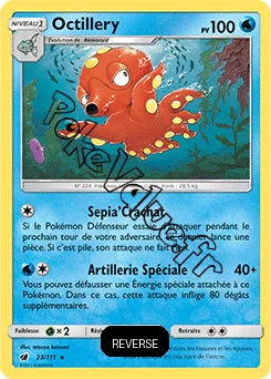 Carte Pokémon Octillery  Reverse n°23 de la série Invasion Carmin