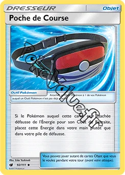 Carte Pokémon Poche de Course n°92 de la série Invasion Carmin