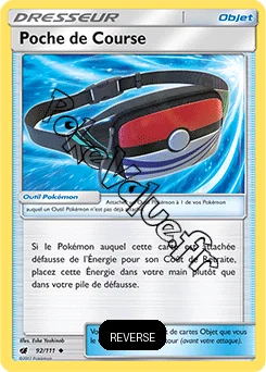 Carte Pokémon Poche de Course Reverse n°92 de la série Invasion Carmin