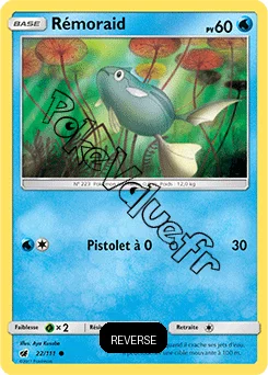 Carte Pokémon Rémoraid Reverse n°22 de la série Invasion Carmin