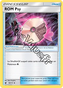 Carte Pokémon ROM Psy n°98 de la série Invasion Carmin