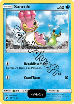 Carte Pokémon Sancoki Reverse n°29 de la série Invasion Carmin
