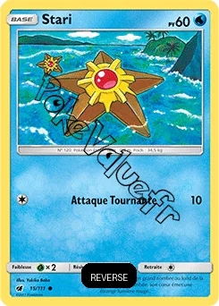Carte Pokémon Stari  Reverse n°15 de la série Invasion Carmin