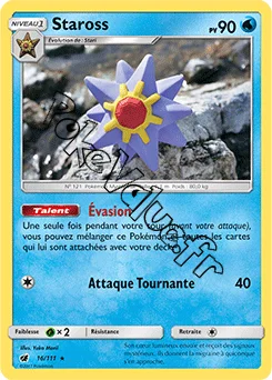 Carte Pokémon Staross n°16 de la série Invasion Carmin