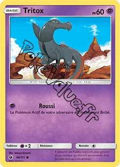 Carte Pokémon Tritox  n°46 de la série Invasion Carmin