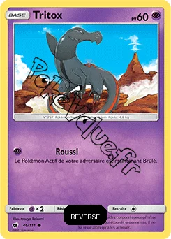 Carte Pokémon Tritox  Reverse n°46 de la série Invasion Carmin