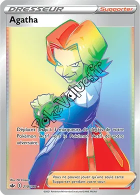 Carte Pokémon Agatha n°210 de la série Règne de Glace