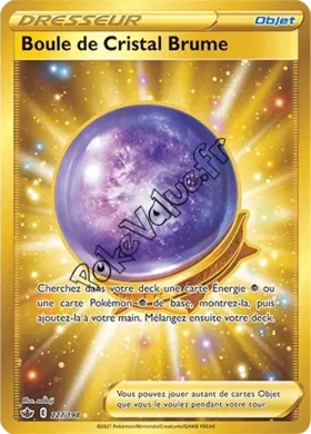 Carte Pokémon Boule de Cristal Brume n°227 de la série Règne de Glace