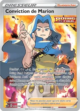 Carte Pokémon Conviction de Marion n°193 de la série Règne de Glace