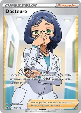 Carte Pokémon Docteure n°190 de la série Règne de Glace
