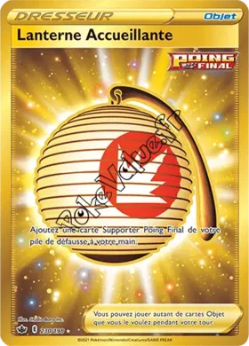 Carte Pokémon Lanterne Accueillante n°230 de la série Règne de Glace