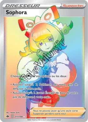 Carte Pokémon Sophora n°217 de la série Règne de Glace