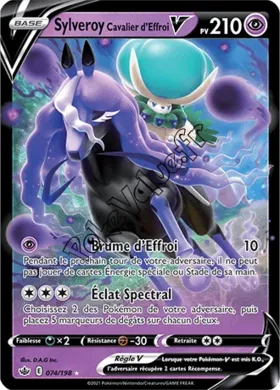 Carte Pokémon Sylveroy Cavalier d'Effroi V  n°074 de la série Règne de Glace