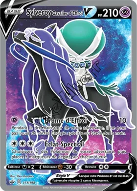 Carte Pokémon Sylveroy Cavalier d'Effroi V  n°171 de la série Règne de Glace