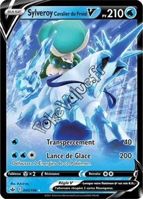 Carte Pokémon Sylveroy Cavalier du Froid V  n°045 de la série Règne de Glace