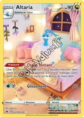 Carte Pokémon Altaria  n°GG19 de la série Zénith Suprême