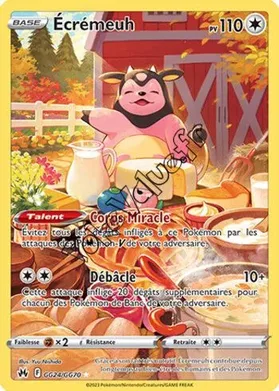 Carte Pokémon Écrémeuh  n°GG24 de la série Zénith Suprême