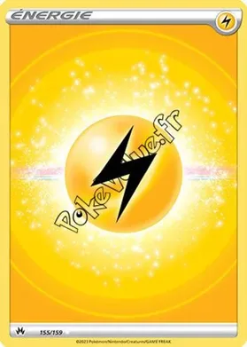 Carte Pokémon Énergie Électrique n°155 de la série Zénith Suprême