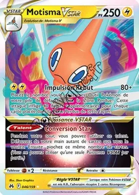 Carte Pokémon Motisma VSTAR  n°046 de la série Zénith Suprême