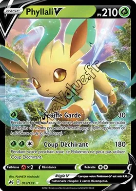 Carte Pokémon Phyllali V  n°013 de la série Zénith Suprême