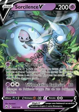 Carte Pokémon Sorcilence V  n°065 de la série Zénith Suprême