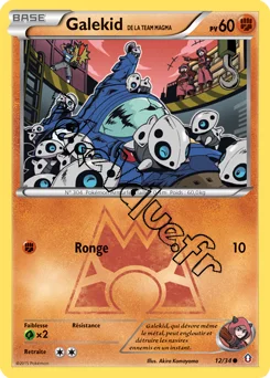 Carte Pokémon Team Magma's Aron  n°12 de la série Double Danger