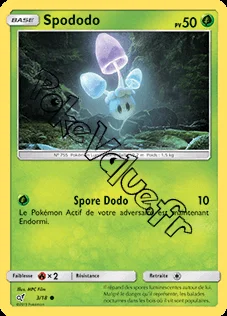 Carte Pokémon Spododo n°3 de la série Détective Pikachu