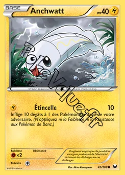 Carte Pokémon Anchwatt  n°45 de la série Explorateurs Obscurs