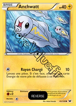 Carte Pokémon Anchwatt  Reverse n°44 de la série Explorateurs Obscurs
