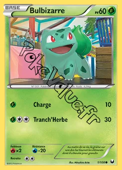 Carte Pokémon Bulbizarre n°1 de la série Explorateurs Obscurs