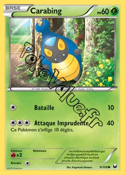 Carte Pokémon Carabing n°9 de la série Explorateurs Obscurs