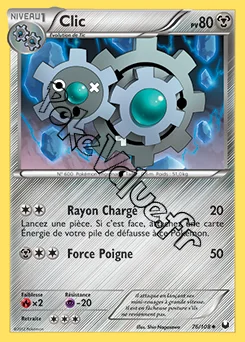 Carte Pokémon Clic n°76 de la série Explorateurs Obscurs