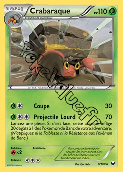 Carte Pokémon Crabaraque n°8 de la série Explorateurs Obscurs