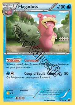 Carte Pokémon Flagadoss n°24 de la série Explorateurs Obscurs