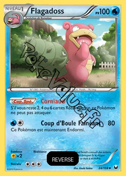 Carte Pokémon Flagadoss Reverse n°24 de la série Explorateurs Obscurs