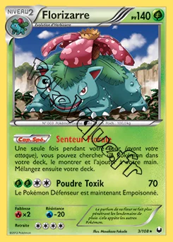 Carte Pokémon Florizarre n°3 de la série Explorateurs Obscurs