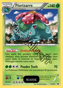 Carte Pokémon Florizarre Reverse n°3 de la série Explorateurs Obscurs
