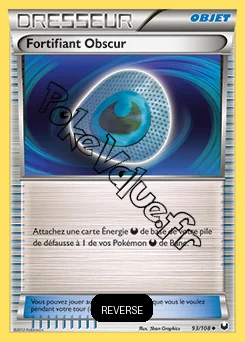 Carte Pokémon Fortifiant Obscur Reverse n°93 de la série Explorateurs Obscurs