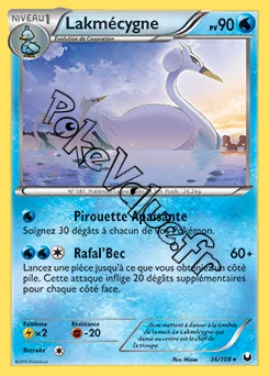 Carte Pokémon Lakmécygne n°36 de la série Explorateurs Obscurs