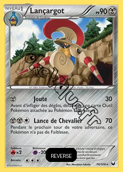 Carte Pokémon Lançargot Reverse n°74 de la série Explorateurs Obscurs