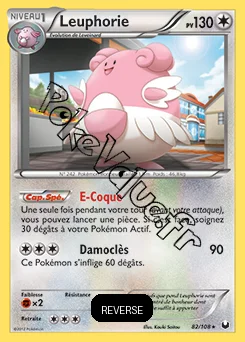 Carte Pokémon Leuphorie Reverse n°82 de la série Explorateurs Obscurs