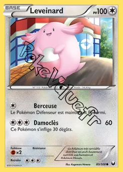 Carte Pokémon Leveinard n°80 de la série Explorateurs Obscurs