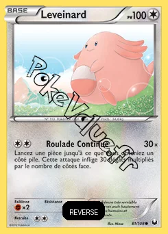 Carte Pokémon Leveinard  Reverse n°81 de la série Explorateurs Obscurs