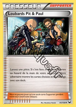 Carte Pokémon Loubards Pit & Paul n°95 de la série Explorateurs Obscurs