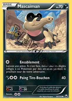 Carte Pokémon Mascaïman n°64 de la série Explorateurs Obscurs