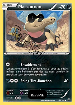 Carte Pokémon Mascaïman Reverse n°64 de la série Explorateurs Obscurs