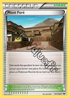 Carte Pokémon Mont Foré n°101 de la série Explorateurs Obscurs