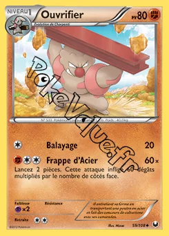 Carte Pokémon Ouvrifier n°59 de la série Explorateurs Obscurs
